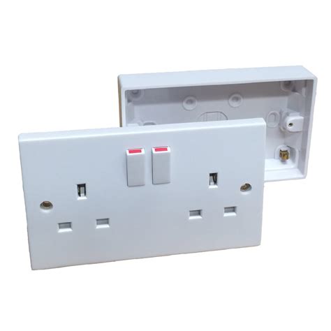 electrical white sockets switches  pattress homesmart