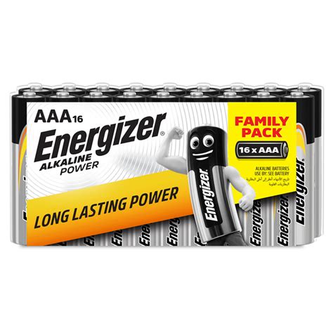 energizer alkaline power aaa batteries  pack household essentials iceland foods