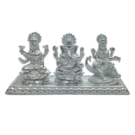 buy maa silver pure silver goddess lakshmi laxmiji lord ganesh