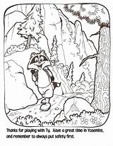 Yosemite Falls Coloring 31kb sketch template