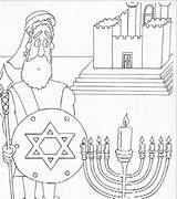 Hanukkah Judah sketch template