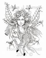 Fairies Norma Burnell Forest sketch template