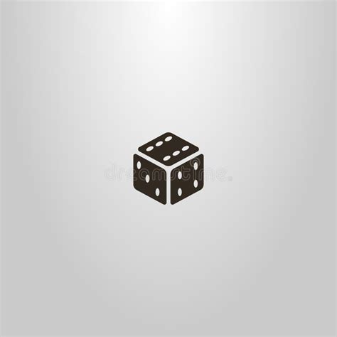 cube dice outline stock illustration illustration  ouline