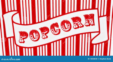 popcorn sign stock photo image  shows nutrition popped