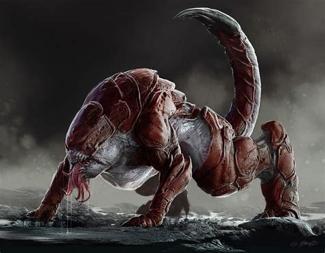 httpswwwartstationcomartworkoyjqlutmcampaigndigest alien concept art monster concept