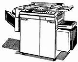 Machine Copy Clipart Clip Cliparts Copier Library Fax Copies sketch template