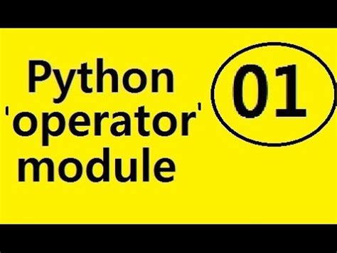 python operator module abs add  youtube