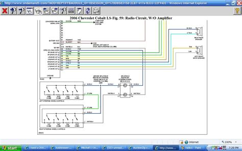 chevy cobalt radio wiring diagram wiring diagram  schematic