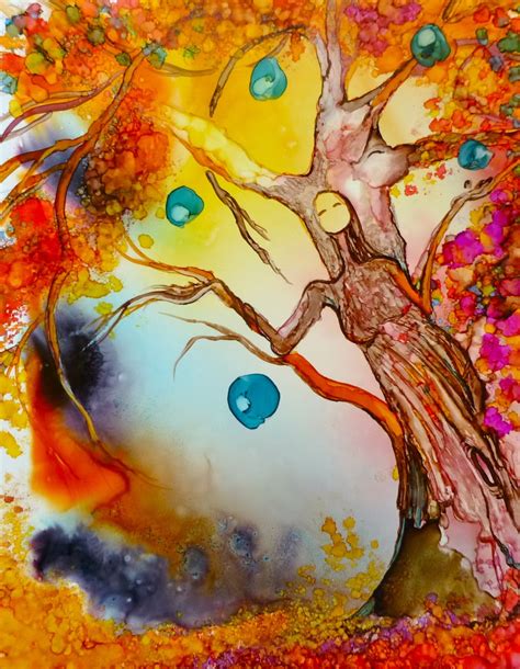 alcohol ink paintings  yupo