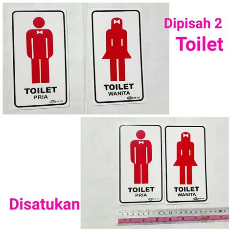 Jual Tulisan Toilet Gambar Pria And Wanita Label Kamar Mandi Wc Bisa