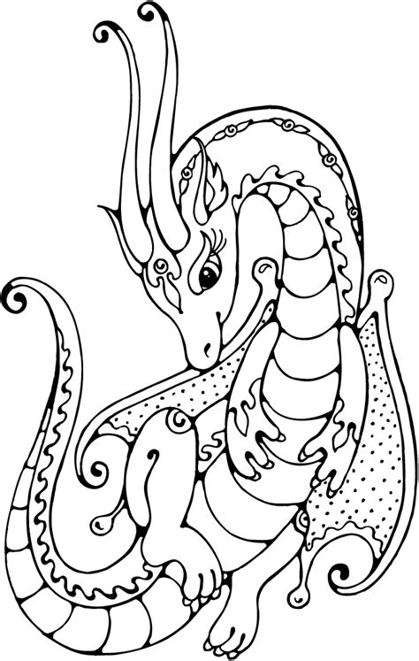 baby dragon coloring pages    print