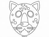 Mask Cheetah Printable Jaguar Masks Template Face Color Coloring Kids Maskspot Templates Activities Pages Crafts Craft Lion sketch template