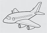 Avion Colorear Aviones sketch template