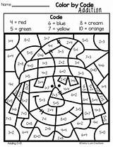 Addition Color Code Fall Math Coloring Sight Worksheets Sheets Pages Subtraction Teacherspayteachers Jenny Lynn Creations Word Kids Created Halloween Words sketch template