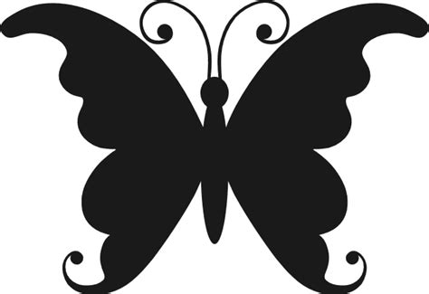 butterfly silhouette decorative  svg file svg heart