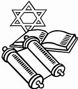 Torah Coloring Simchat Pages Jewish Scroll Hebrew Template Religiocando sketch template