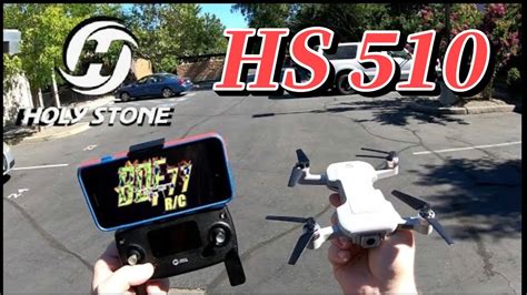 holystone hs gps   wifi fpv brushless drone flight camera test youtube