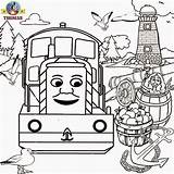 Thomas Coloring Pages Train Printable Tank Engine Kids Color Painting Sheets Colouring Friends Salty Sheet Clipart Games Worksheets Rusty Filminspector sketch template