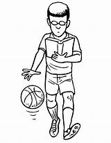 Player Nba Coloring Learn sketch template