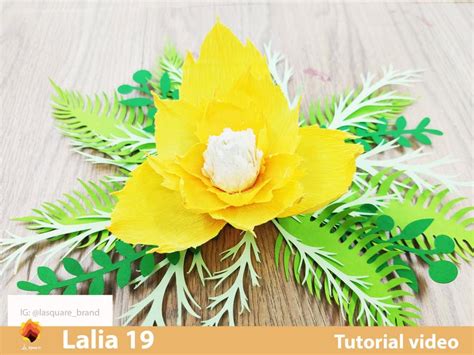 hibiscus tropical flower teamplate lalia  paper flowers etsy