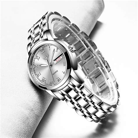 vrouwen horloges eenvoudige rvs klok luik casual mode horloge vrouwen sport waterdicht horloge