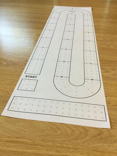 cribbage board hole template