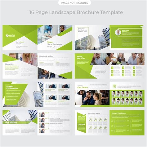 premium vector landscape company profile brochure design