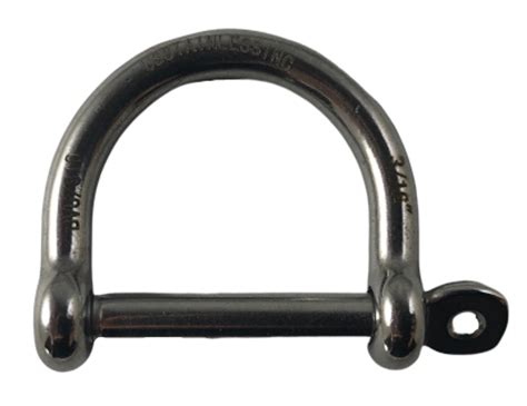 stainless steel  wide  shackle  mm marine grade  stainless
