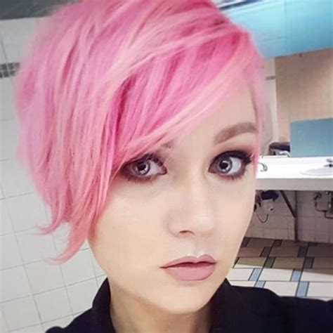 short pink hair color style 2018 2019 hairstyles