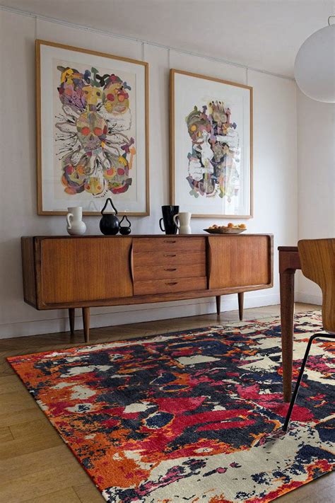contemporary rugs by robin gray design strata white hot