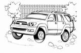 Toyota Coloring 4runner Pages Color Printable Drawing Categories Supercoloring sketch template