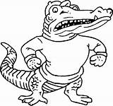 Gator Florida Gators Coloring Pages Drawing Logo Clipart Mascot Sheets Color Football Printable Silhouette Kids Sketchite Cliparts Getdrawings Cow Library sketch template