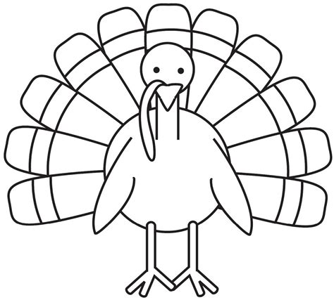 turkey coloring page  large images