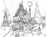 Coloring Pages City sketch template