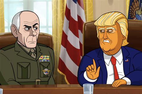 cartoon president showtimes animated parody series  debut  february canceled