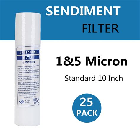 25pcs 1 5 Micron Sediment Water Filter Purifier Cartridge Reverse