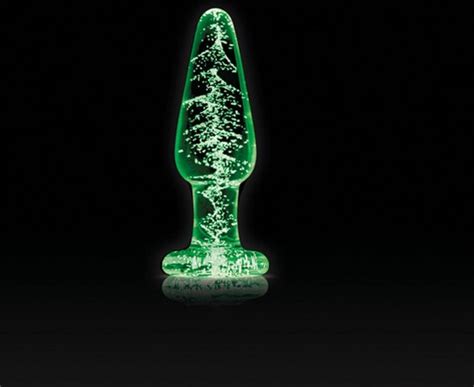Ns Novelties Firefly Glass Plug Medium Anal Toys Buttplugs Glow In
