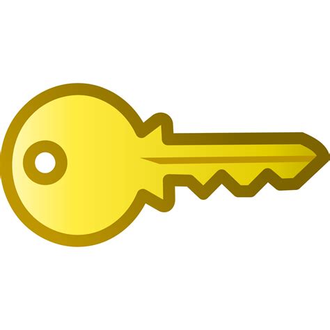 icon gold key png clip art library
