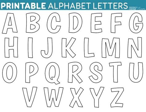 printable  alphabet templates  kellifree alphabet