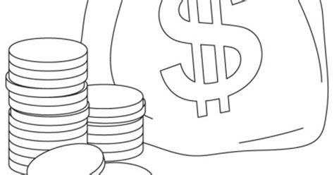money coloring pages kids coloring pages