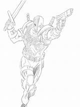Deathstroke Coloring Pages Pencil Comments Template sketch template