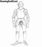 Knight Drawingforall Armour Ayvazyan Stepan sketch template