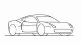 Draw Ferrari Coloringhome Bored sketch template