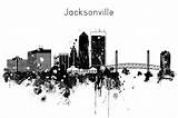 Jacksonville Skyline sketch template