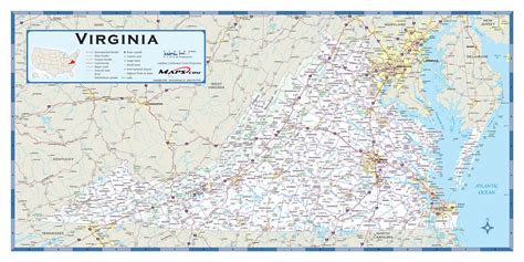 virginia counties wall map images   finder