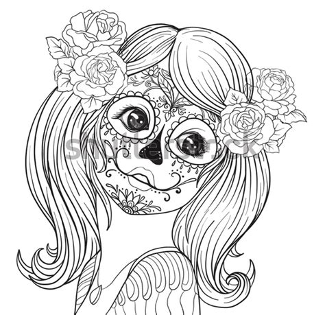day   dead coloring pages  printable coloring pages