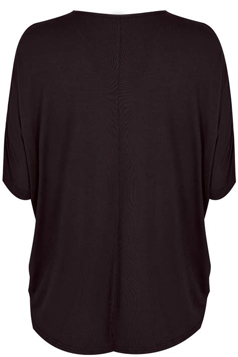 black jersey top plus size 16 to 36