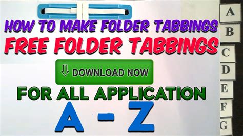 folder tabbings   tabbing printable template