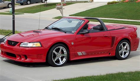 performance red 1999 saleen s281 ford mustang convertible