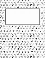 Covers Printable Binder Cover Template Templates Notebook School Bindercovers Heart Borders Stickers Planner Visit Pages Coloring Pdf Choose Board sketch template